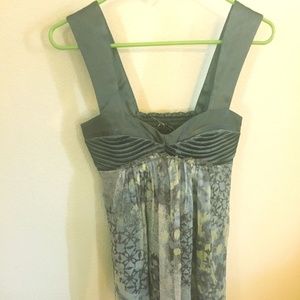 Black Halo Vintage Babydoll Bustier Dress Sz S